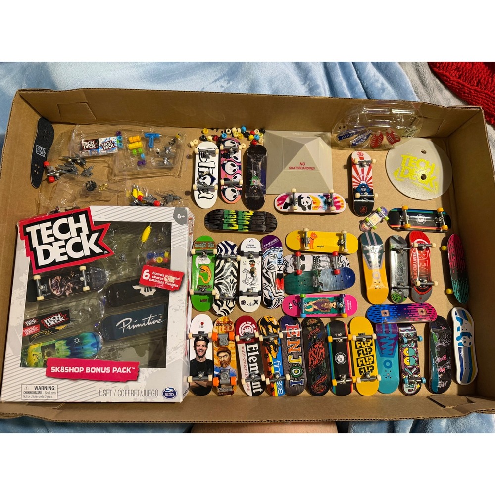 Tech Deck Fingerboard Lot Enjoi Element Blind Primitive Sk8Shop Bonus Pack Ramp